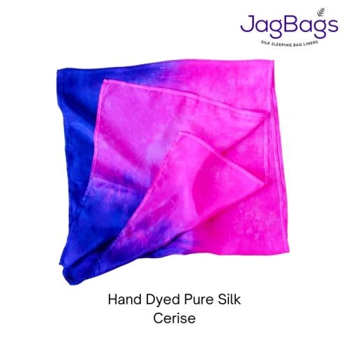 JagBag Long Silk Scarf - Cerise